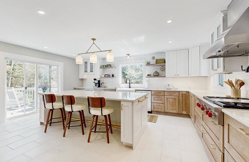 Cumberland Foreside House | Serene Coastal Home with Private Beach Access, Hot Tub, and Spacious Decks