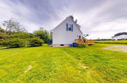 Lamoine House | Serene home with a deck, grill, firepit, board games, washer/dryer, & mtn views