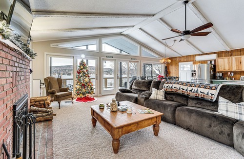 Morgan House | Seymour Lake Across St! Scenic Home w/Hot Tub