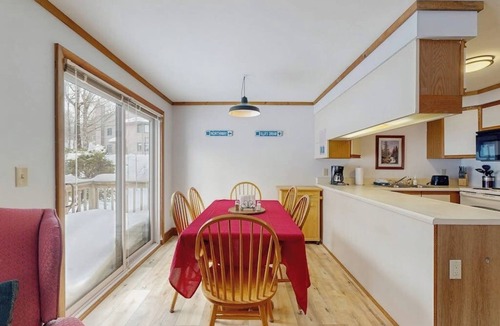 North Troy Condo | Ski-in/ski-out condo w/balcony, gas fireplace, mountain views, w/d, wifi