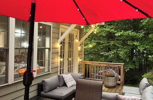 Hancock House | Ski's The Day: Winsome 3-bedroom mountain townhome with AC in Jiminy Peak