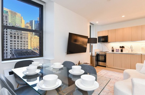 Financial District Apartment | Sleek 2BR Oasis in NYC Financial District