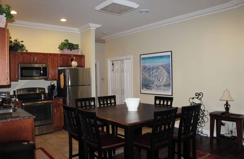 Hancock Apartment | Slope Dreams & Hot Tub Steam: Ski-In/Ski-Out Family Condo at Jiminy Peak
