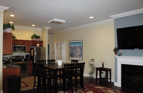 Hancock Apartment | Slope Dreams & Hot Tub Steam: Ski-In/Ski-Out Family Condo at Jiminy Peak