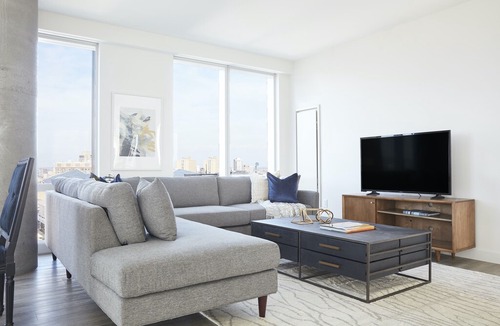 West Fens Apartment | Sonder | Pierce Boston | Calming 3BR + Game Room