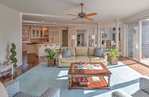 North Sea House | Southampton Luxury Estate with Pool, Sunset Bay Views & Resort-Style Backyard