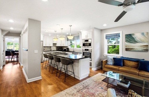 Southold House | Southold Waterfront Home on Goose Creek | Dock, Kayaks, Creek Views