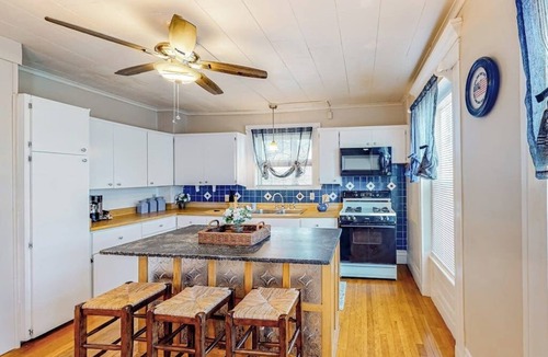 Colchester House | Spacious 2-story corporate rental duplex with large yard, 2 kitchens, fireplace
