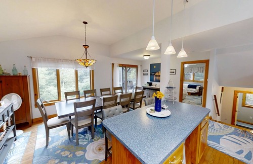 Orrs Island House | Spacious 5 bedroom home just a short walk to local beach and ocean views from the upper decks!