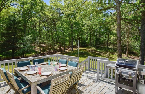 Marstons Mills House | Spacious Stone Fire Pit Game Room!