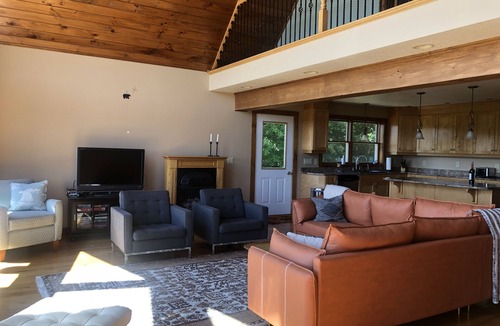 Newport Center House | Spectacular Mountain Views from this Chalet Near Ski Resort and Lake