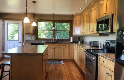 Newport Center House | Spectacular Mountain Views from this Chalet Near Ski Resort and Lake