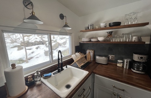 West Kill Cabin | Spring Flowers, Hikes, Fishing @ Modern Mtn. Cabin