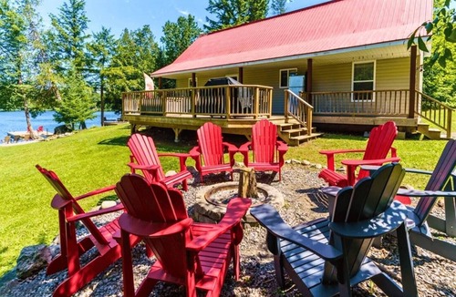 South River Cottage | Spring Lake Chalets, 2 Chalets-Hot Tub, sleeps 10, private sandy beach!