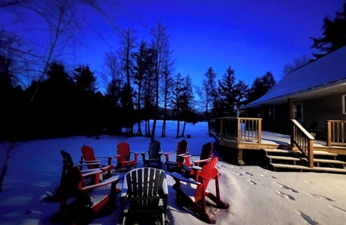 South River Cottage | Spring Lake Chalets, 2 Chalets-Hot Tub, sleeps 10, private sandy beach!