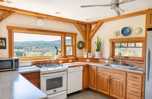 Hoosick Falls House | Stay on a working blueberry and lavender farm! Beautiful views! Close to nature!