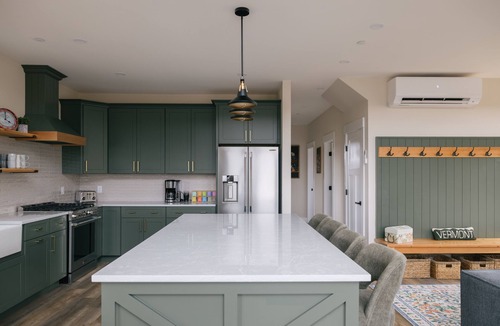 Morrisville House | Stowe A-Frame, Sauna, Hot Tub, Theater, Game Room, Arcade, Gym