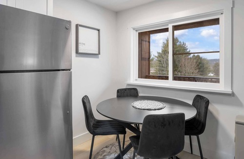 Stowe Apartment | Stowe Mountain View Apartment: 2BR, Balcony, Steps to Town