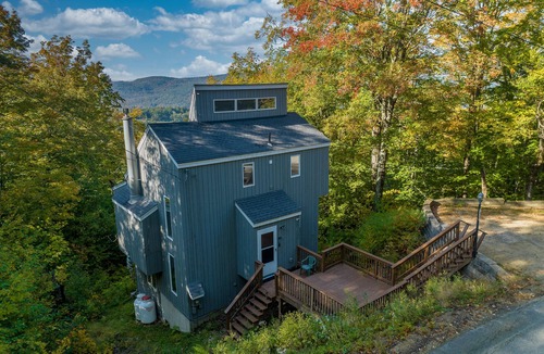 Campton Cabin | Summit Viewtopia Modern Rustic Mountain Valley View Ski Cabin Shared Pool HotTub