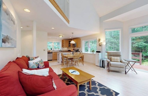 Bayville House | Sunny coastal retreat with deck, grill, beach, dock, & ocean access