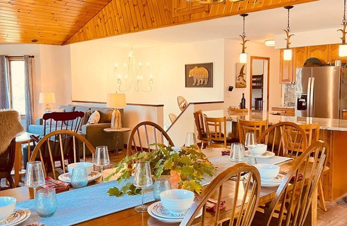 Johnsburg Ski Chalet | Superb Lodge w Heated Pool, Large Hot Tub, Game Room, 15mins to Gore Mountain!