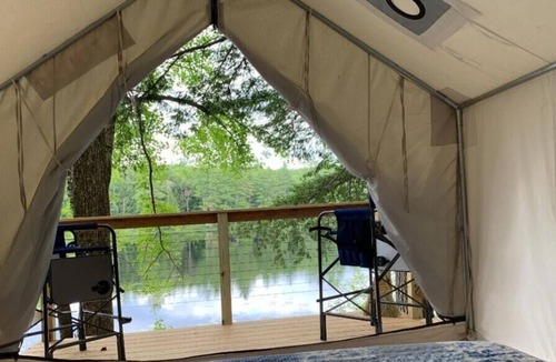 Warner RV Rental | Tentrr Signature Site - Bagley Pond Waterside