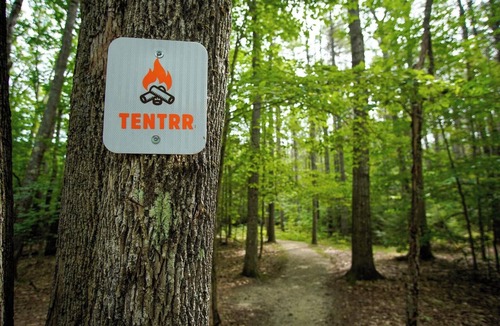 Pownal RV Rental | Tentrr State Park Site - Maine Bradbury State Park - Site 1 - Single Camp