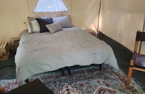 Davenport Center RV Rental | The Diner Camp Site! Walk to hot coffee and homemade pie!