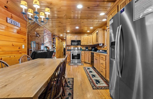 Rangeley House | Timber Lodge 4 Bedroom/2 Bath home - great for snowmobiling and short drive to Saddleback Mountain!