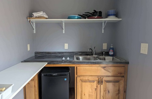 Walker Cabin | Tiny Home with Big Balcony Overlooking Long Lake