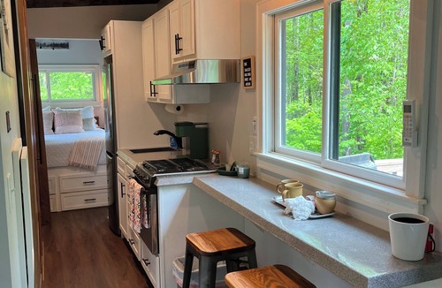 Pownal House | Tiny house & hot tub nestled on 150+ acres of the Green Mtns of Vermont.