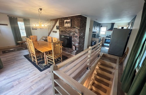 Lake George House | tLake George Chalet Beach Access Fire Pit Sleeps 8 Pet friendly