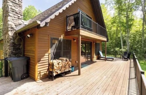 Margaretville House | Tranquil cedar cabin on 13 private acres with hot tub and outdoor shower.