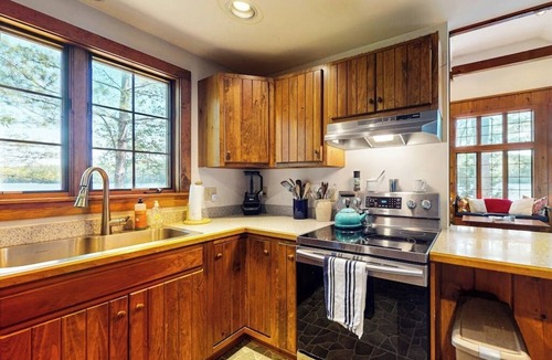 South Casco House | Tranquil Lakefront Retreat with Private Beach and Spacious Living