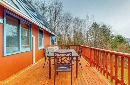 Pittsfield House | Tranquil retreat with generous deck, fitness area, & amazing views