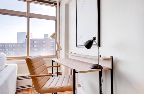 Corey Hill Apartment | Trendy Brookline Studio w/Gym & W/D, steps to Green Line, by Blueground