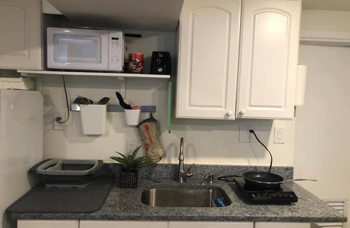 Waltham Apartment | Tucked away garden level studio near Cambridge 2492