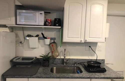 Waltham Apartment | Tucked away garden level studio near Cambridge 3017