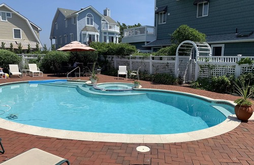 Sea Girt House | Unique 6 Bedroom Beach-Block Jersey Shore House w/pool & hot tub