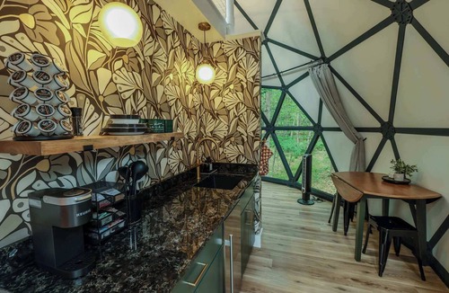 Freeport Cabin | Unique dome w/huge window to the woods - 06
