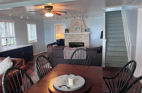 Bemus Point House | Unique Lakefront Property with dock slip and a trampoline for the kids