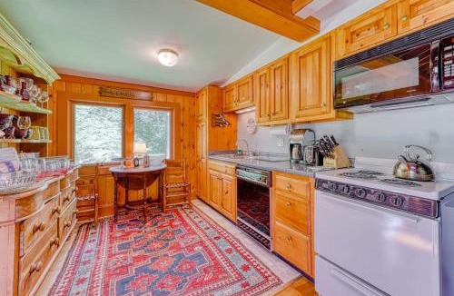 Boothbay Harbor House | Vintage, Log Cabin in the Woods with Beach Club Access About One Mile Away