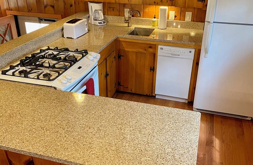 North Conway Ski Chalet | Walk to Echo Lake Cathedral Ledge Chalet Fireplace Pet Friendly