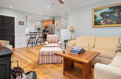 North Beach House | Walk to the Boardwalk from This Bay Beach House with Porch TV and Firepit