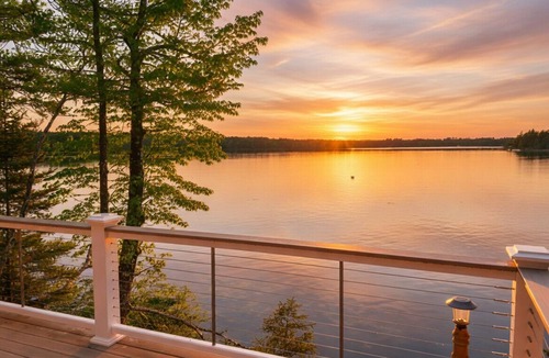 Pleasant Point Cottage | “Waterfront cabin w/private deck overlooking the ocean & amazing sunset views.”