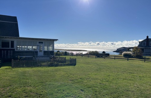 East Falmouth Cottage | Waterfront cape style cottage on private road with private beach access