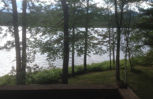 Conway Ski Chalet | Waterfront Chalet with private beach in the White Mountains of New Hampshire.