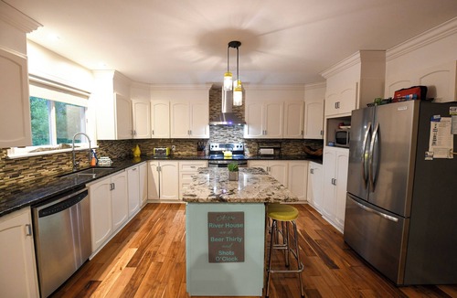 Brudenell House | Waterfront Escape - Hot Tub, Large Dock, Beach Volley Ball, Fire Pit, King Beds