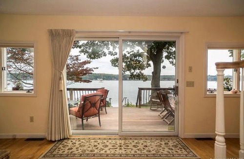 Niantic House | Waterfront home with private sandy beach on Niantic River.