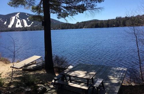Bridgton Cabin | WATERFRONT private dock Cozy Cabin Pleasant Mt. 30m to Conway